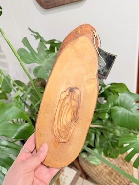 Arte Legno Olive Wood Tray Made in Italy Live Edge Rustic Serving Dish
